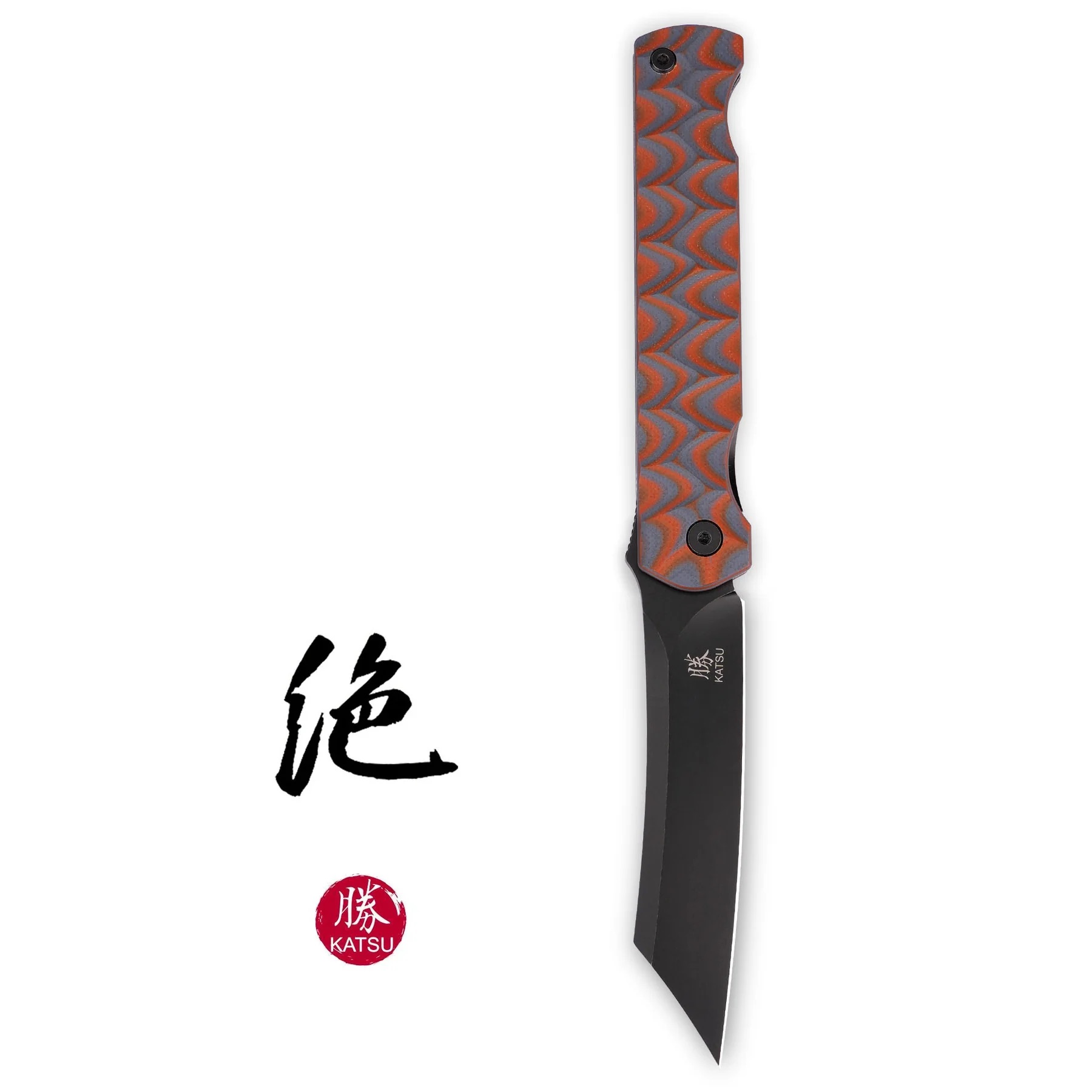 KATSU Genkai Hono knife designed by Fabian Hobbelen with M390 blade and carbon fiber handle