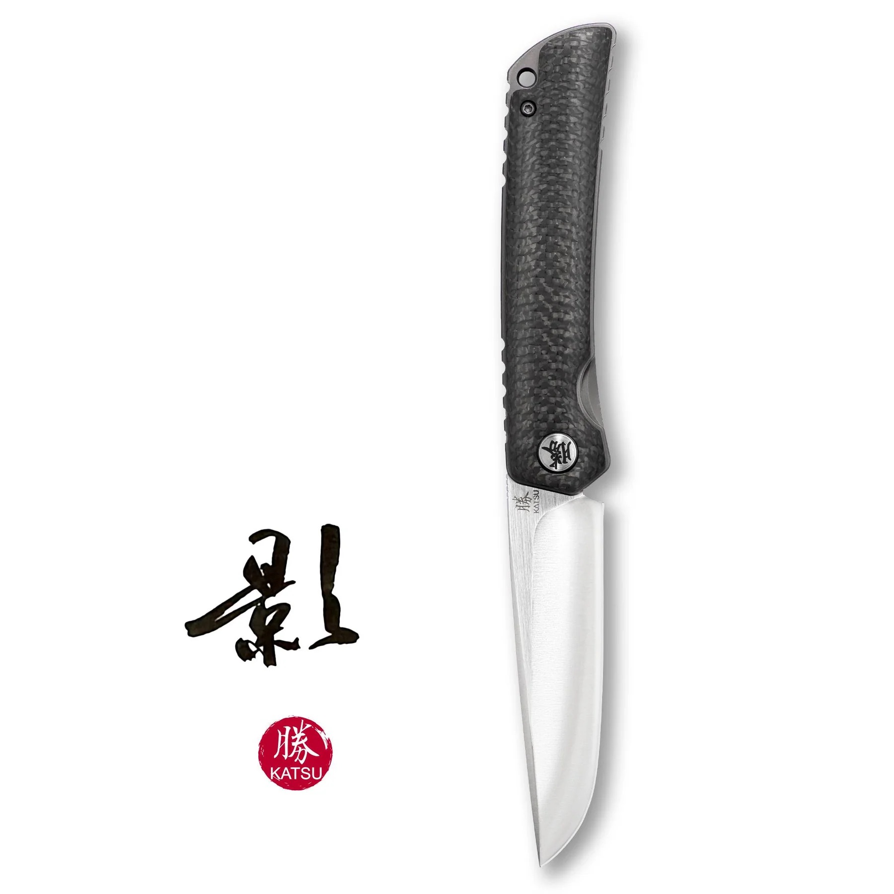 KATSU ZK02 knife with titanium frame lock and 17-layer ZDP-189 blade
