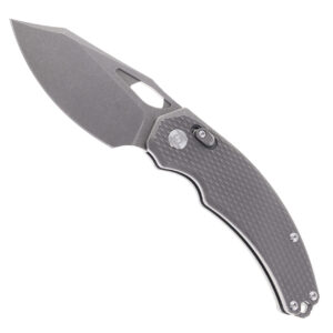 Kunwu X-Padre Folding Knife Stonewashed Titanium Handle Stonewashed Elmax Blade XT Lock X706T-1S