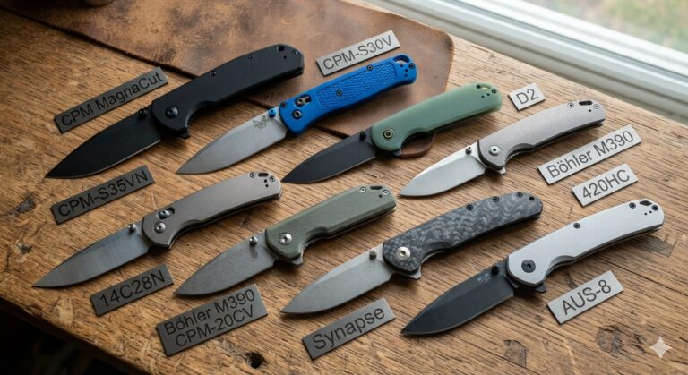 Blade Steel Comparison: Ultimate Chart of the 10 Best Steels