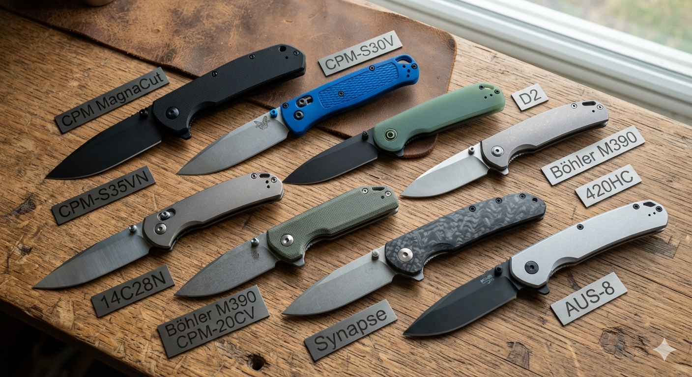Blade Steel Comparison: Ultimate Chart of the 10 Best Steels